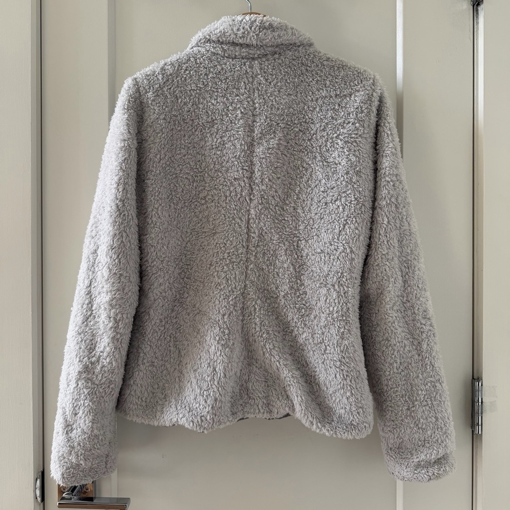 Patagonia Los Gatos Full Zip Jacket Sherpa Gray Fur Fuzzy Sherpa Size M - Picture 7 of 12